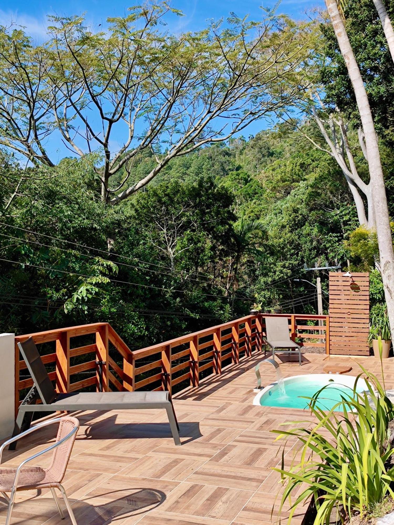 Palhoça Gray House - Com Piscina Pertinho Do Mar!ヴィラ エクステリア 写真