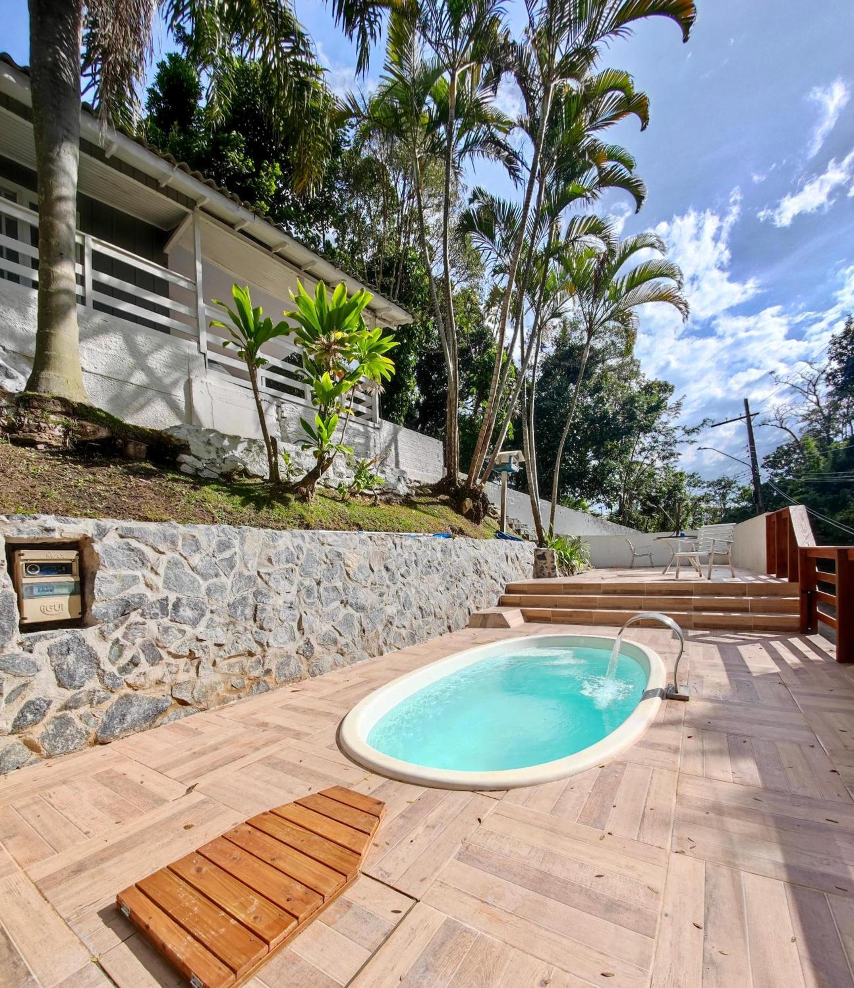Palhoça Gray House - Com Piscina Pertinho Do Mar!ヴィラ エクステリア 写真
